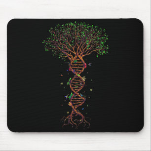Dna Tree Genetic Funny Earth Day Plant A Tree Life Mouse Mat