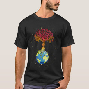 DNA Tree Life Mother Earth Genetics Biologist Scie T-Shirt