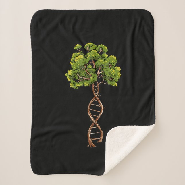 Dna Tree Of Life Science Genetics Biology Environm Sherpa Blanket (Front)
