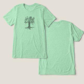 DNA Tree of Life stylised Green Tri-Blend Shirt