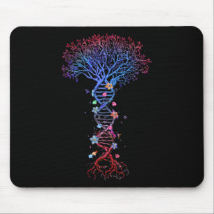 Dna Tree Root Life Genetic Funny Earth Day Awarene Mouse Mat