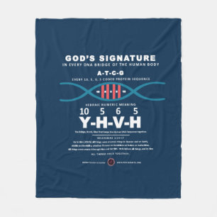 DNA-YHVH Code Fleece Blanket
