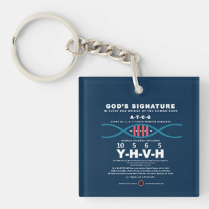 DNA-YHVH Code Key Ring