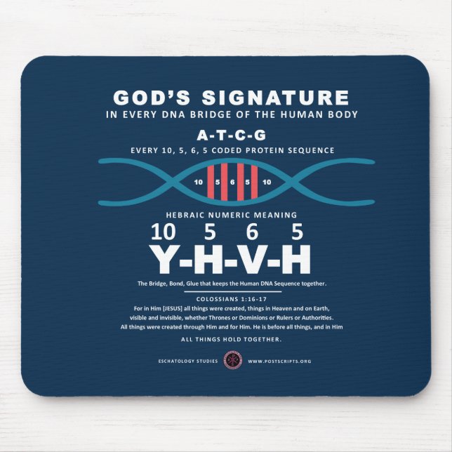 DNA-YHVH Code Mouse Mat (Front)