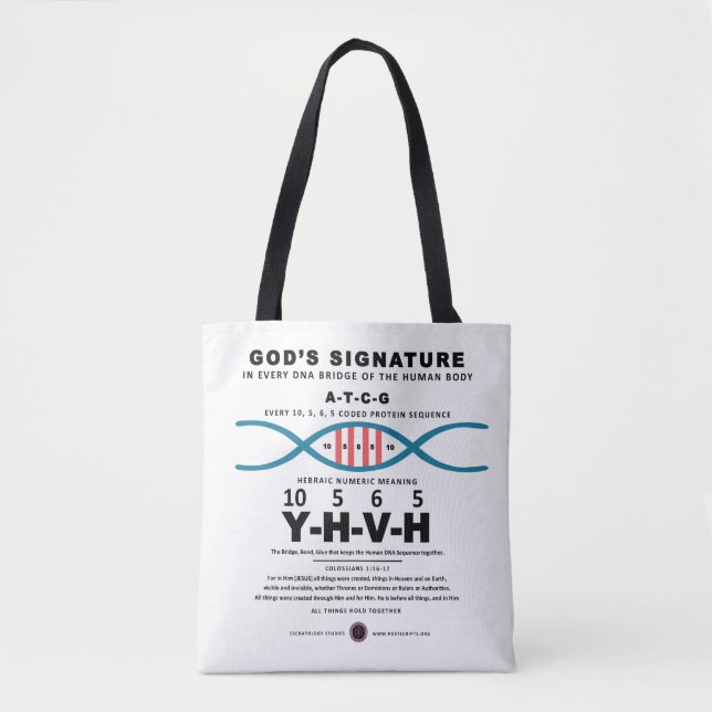 DNA-YHVH Code Tote Bag (Front)