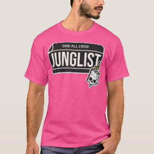 Dnb Music Liquid Jungle Edm Drum And Bass Skull T-Shirt