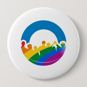 DNC PRIDE 2012 10 CM ROUND BADGE
