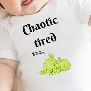 DnD baby - Chaotic Tired little Dragon Bodysuit