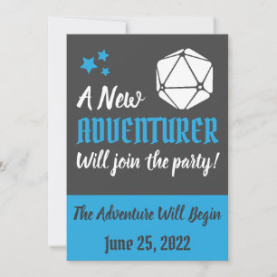 DnD Blue Pregnancy Announcement