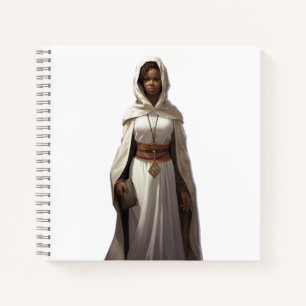 DnD Female Cleric Notebook