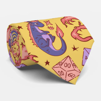 DnD NeckTie, D20 Dice Pattern, Dungeon Master Gift Tie