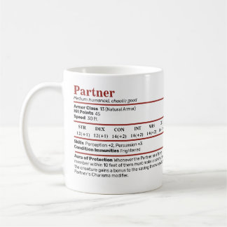DnD Partner Stat Gender Neutral Coffee Mug