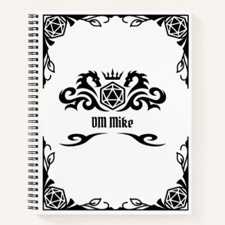 DnD Personalised Notebook with Monogram
