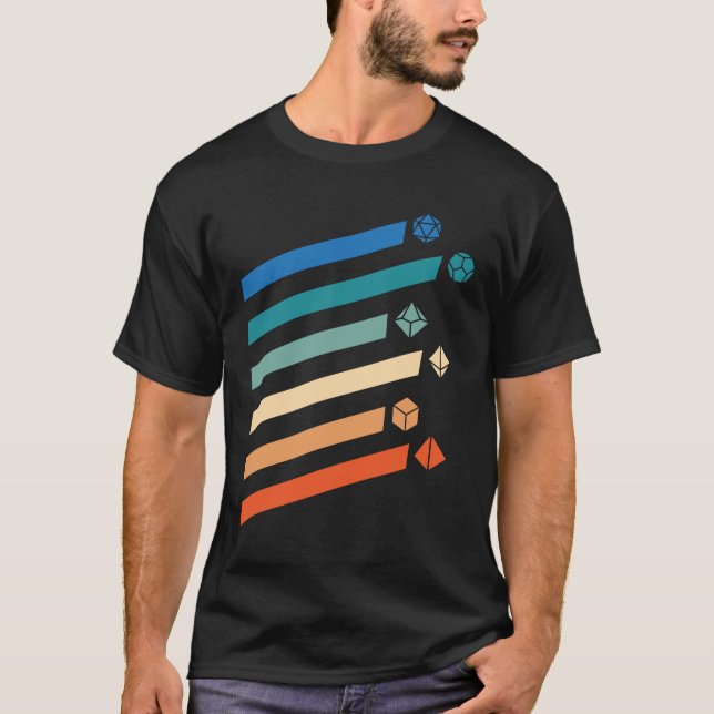 DnD Retro Dice T-Shirt (Front)