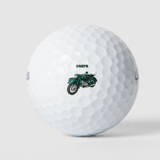 Dnepr Motorcycle Golf Balls (Front)