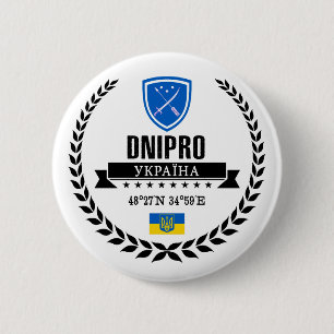 Dnipro 6 Cm Round Badge