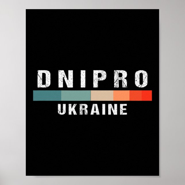 Dnipro Ukraine City Trip  Poster (Front)