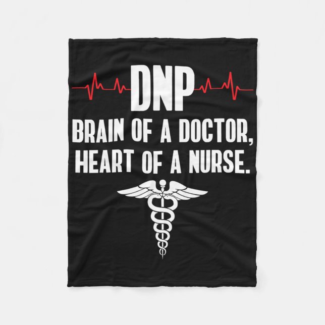 Dnp Doctor Of Nursing Practice Brain Rn Nurse Da1  Fleece Blanket (Front)