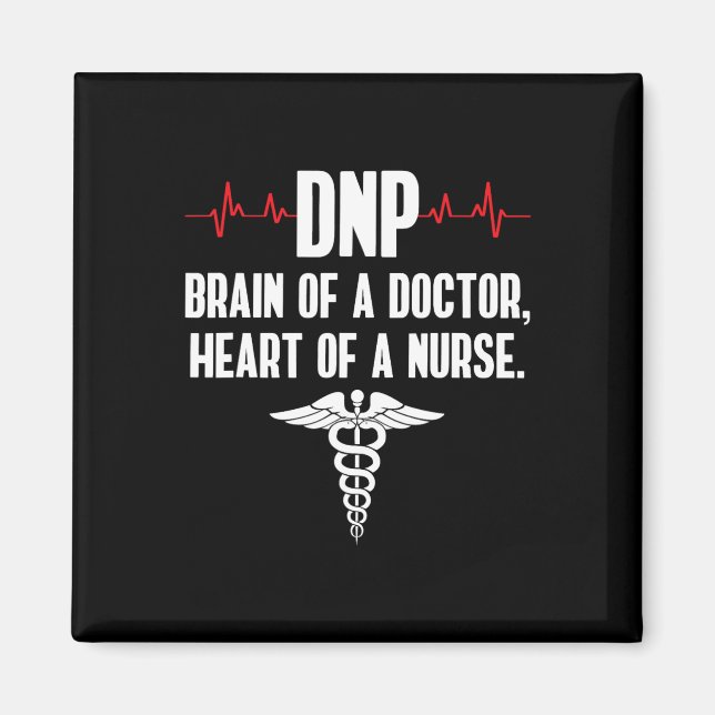 Dnp Doctor Of Nursing Practice Brain Rn Nurse Da1  Magnet (Front)