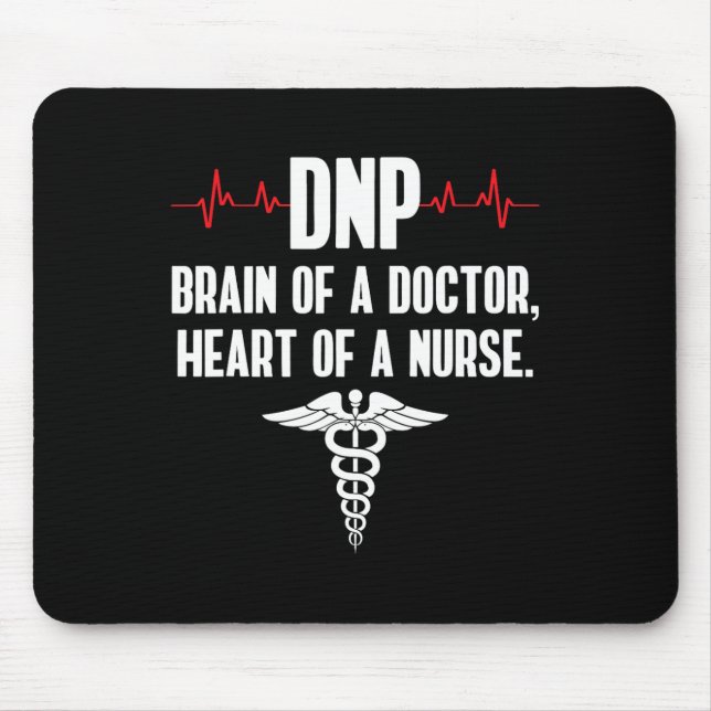 Dnp Doctor Of Nursing Practice Brain Rn Nurse Da1  Mouse Mat (Front)