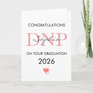 DNP Graduation Personalised Name Class of 2026 Card