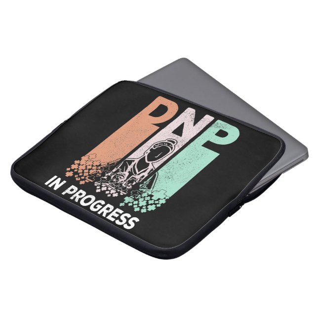 DNP In Progress - Nursing School & Training Saying Laptop Sleeve (Front Top)