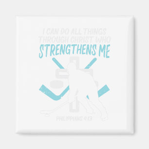 Do All Things Ice Hockey Christian Player Goalie M Magnet