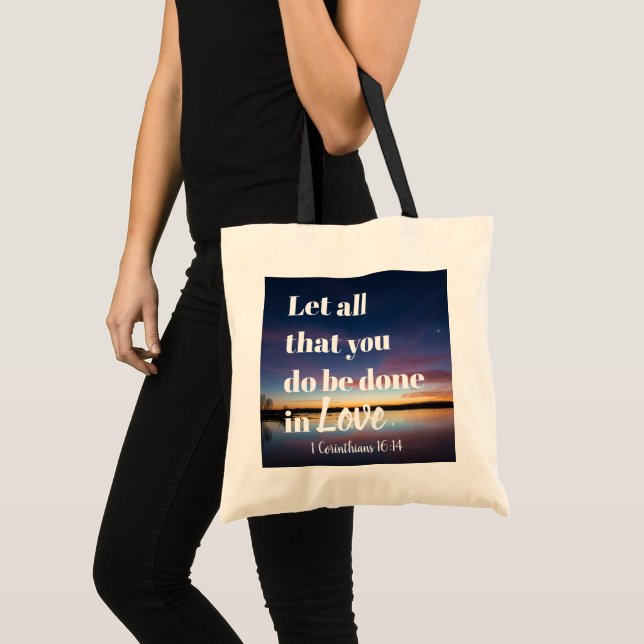 Do all things in Love tote (Front (Product))