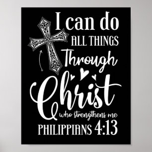 DO All Things Through Christ Who Strengthens Me Poster