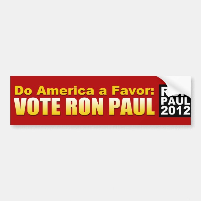Do America a Favour Bumper Sticker (Front)