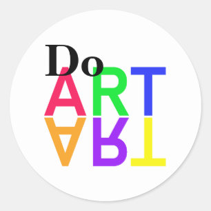 DO “ART” CLASSIC ROUND STICKER
