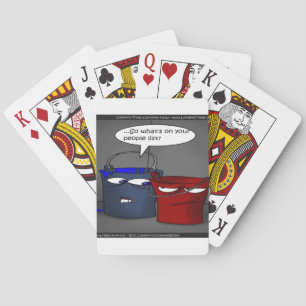 Do Buckets Have A People List? Funny Gifts & Tees Playing Cards