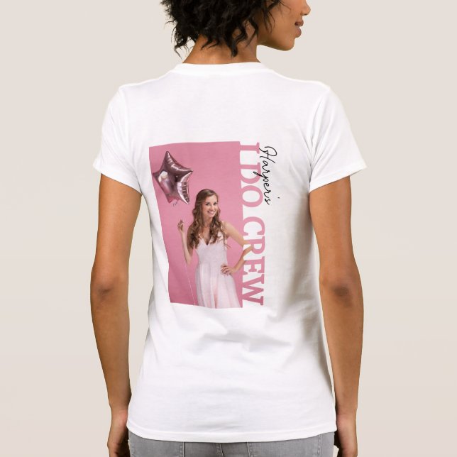 Do Crew Bride Photo T-Shirt | Personalised Hen  (Back)