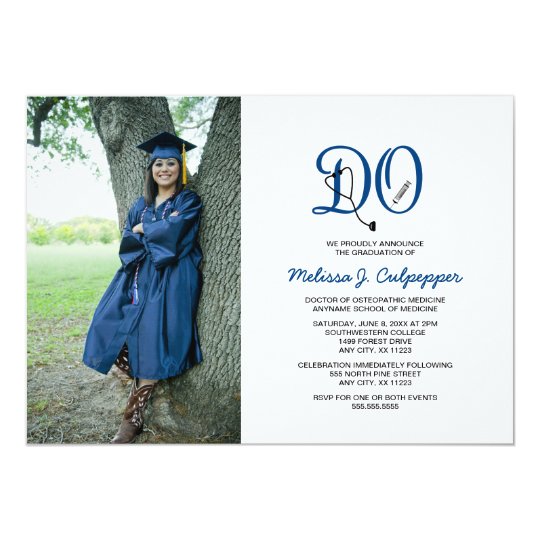 DO Doctor of Osteopathic Medicine graduation Card