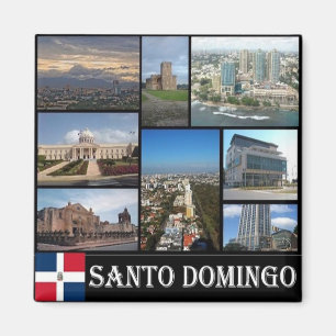 DO - Dominican Republic - Santo Domingo - Collage Magnet