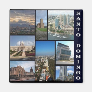 DO - Dominican Republic - Santo Domingo - Collage Magnet