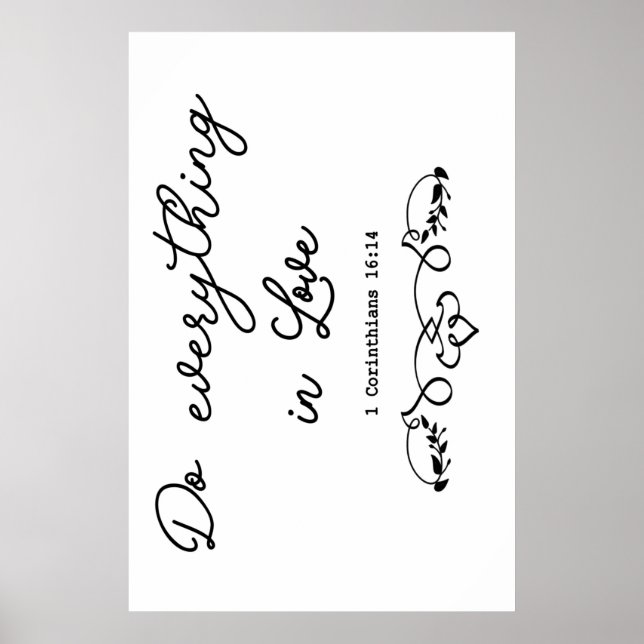 Do Everything in Love Poster (Front)