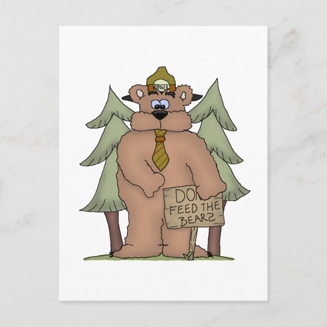 Do Feed the Bears Postcard (Front)