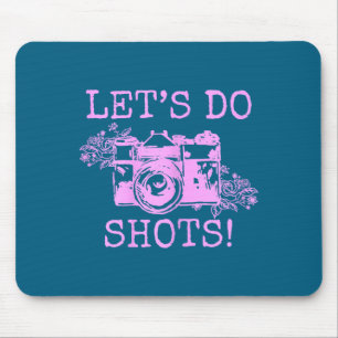 Do Funny Photographer Let's Shots Vintage Camera Mouse Mat