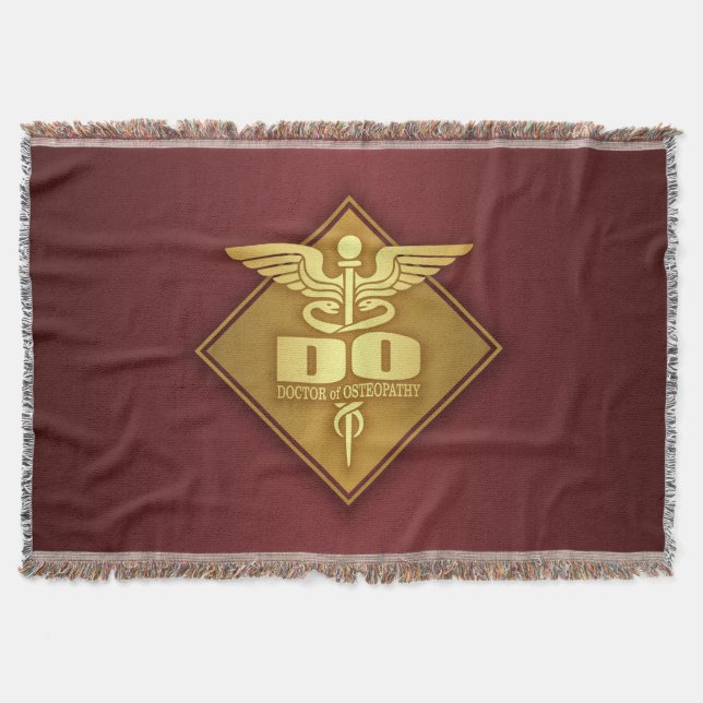 DO (gold)(diamond) Throw Blanket (Front)