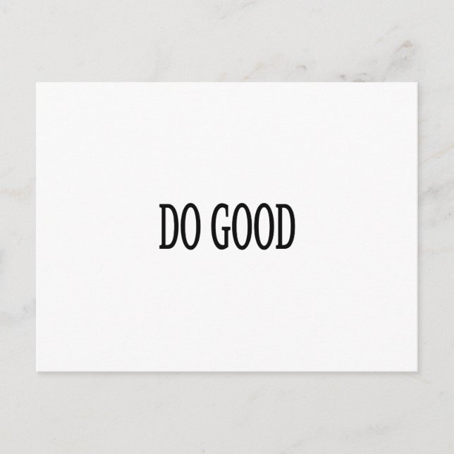 Do Good Postcard (Front)