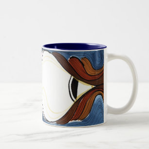 Do I Dare Eat a Peach? Two-Tone Coffee Mug