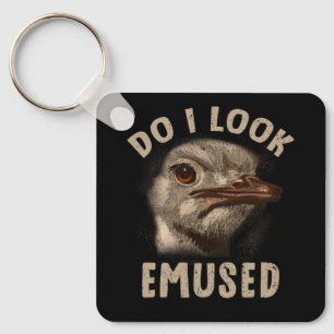 Do I Look Amused Funny Emu Animal Love Emus Austra Key Ring