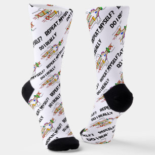 Do I Really Repeat Myself? DNA Replication Humour Socks