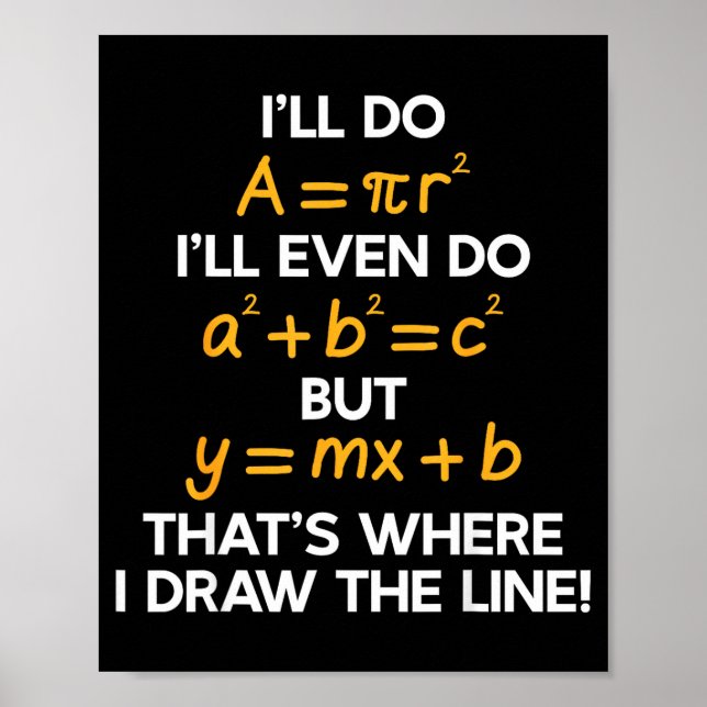 Do I'll Math Formula Math Puns Poster (Front)