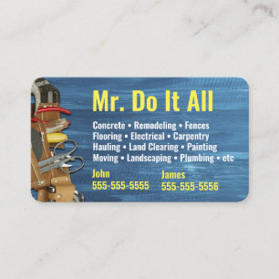 Do It All Handyman Business Card