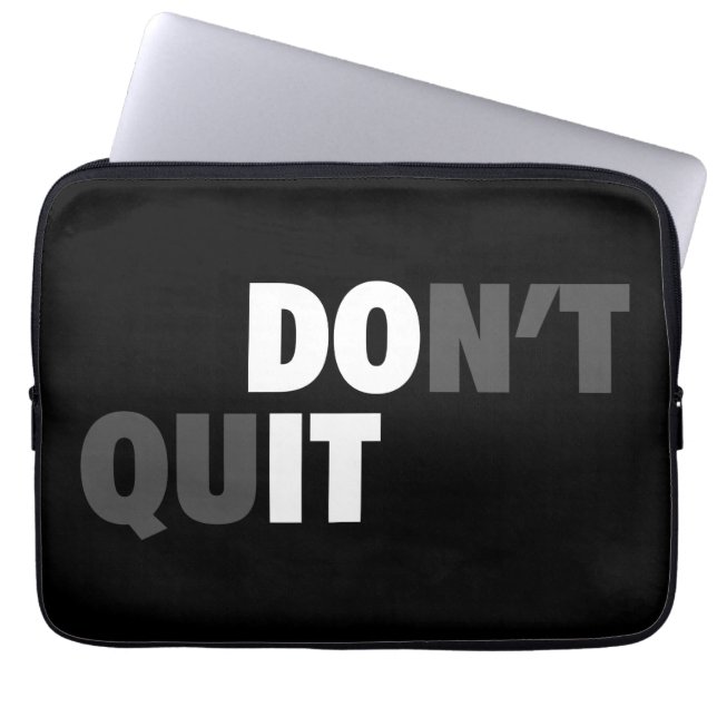 DO IT (DON'T QUIT) - Motivational Laptop Sleeve (Front)