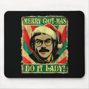 Do It Funny Chit-mas Christmas Santa Hat Mouse Mat