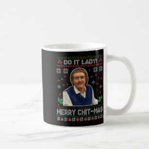 Do It Funny Chit-mas Santa Ugly Christmas Sweater Coffee Mug