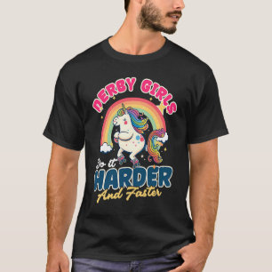 Do It Harder And Faster Roller Derby T-Shirt